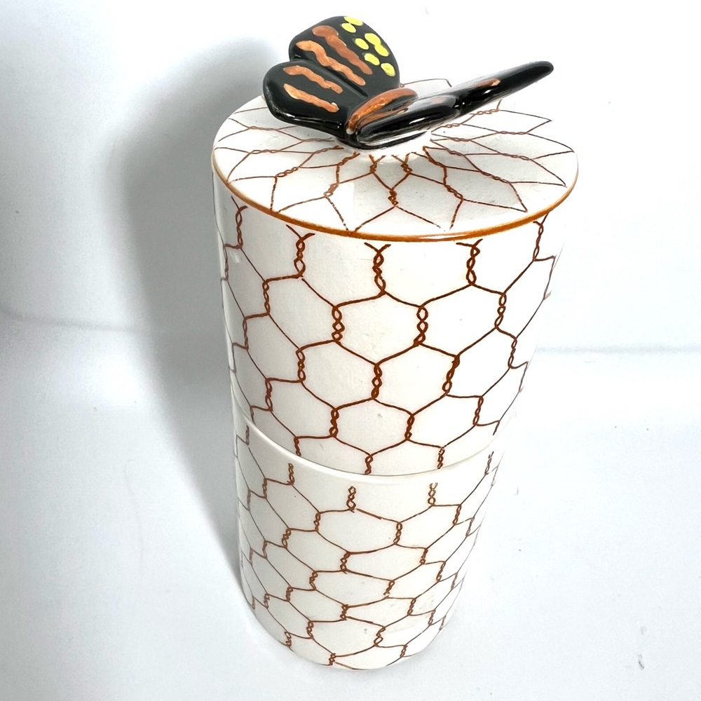 Aldon Japan Accessories, Butterfly Container, Vintage 1975